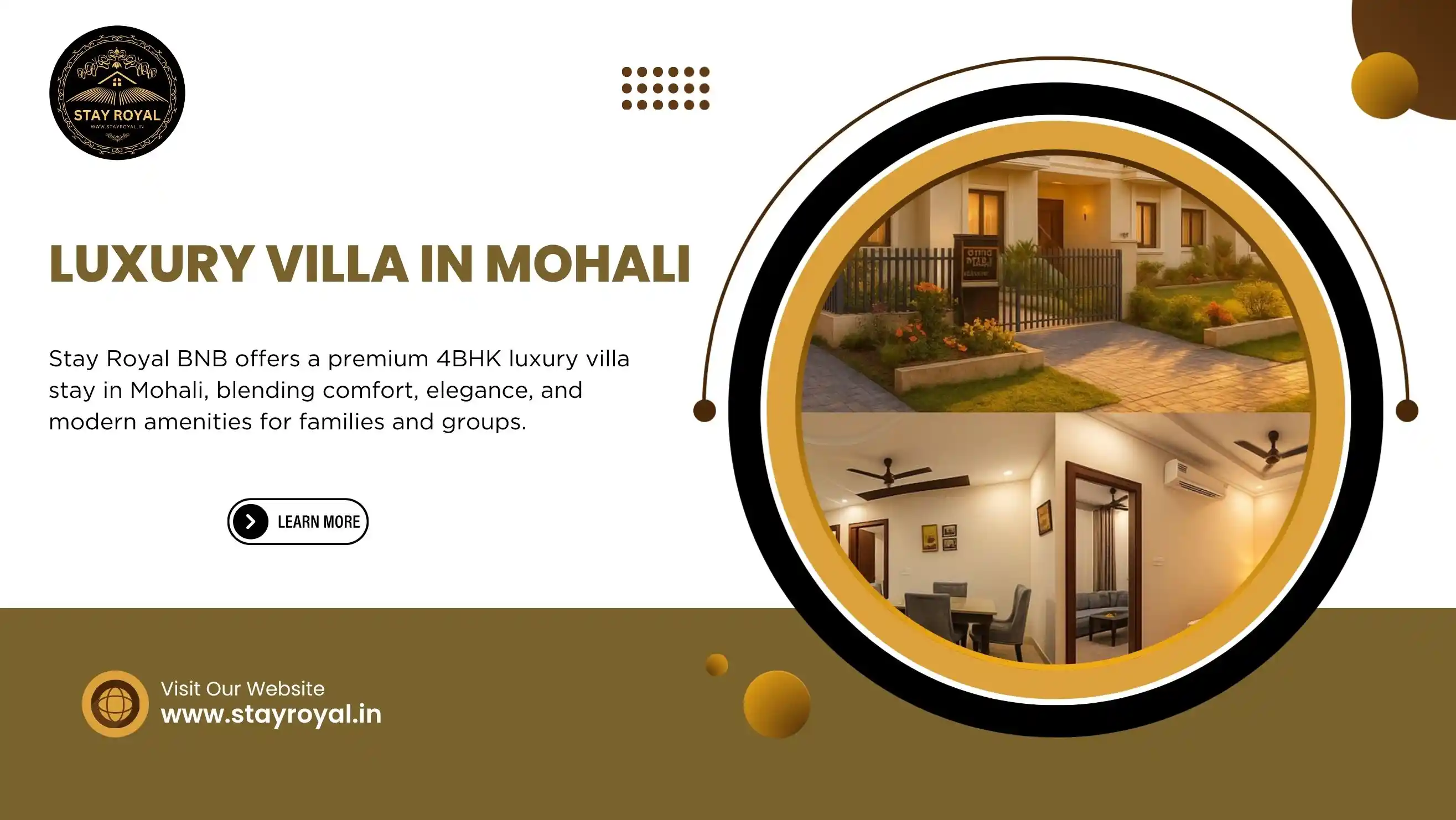 Why Stay Royal BNB is the Top Choice for a Luxury Villa in Mohali