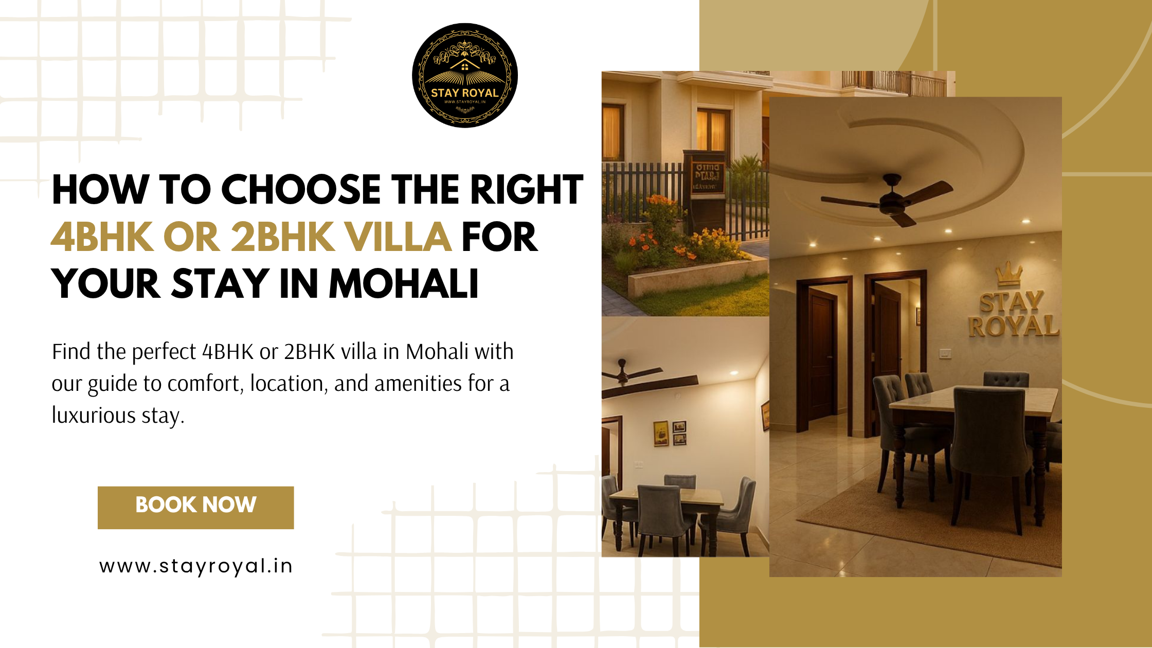 How to Choose the Right 4BHK or 2BHK Villa for Your Stay in Mohali
