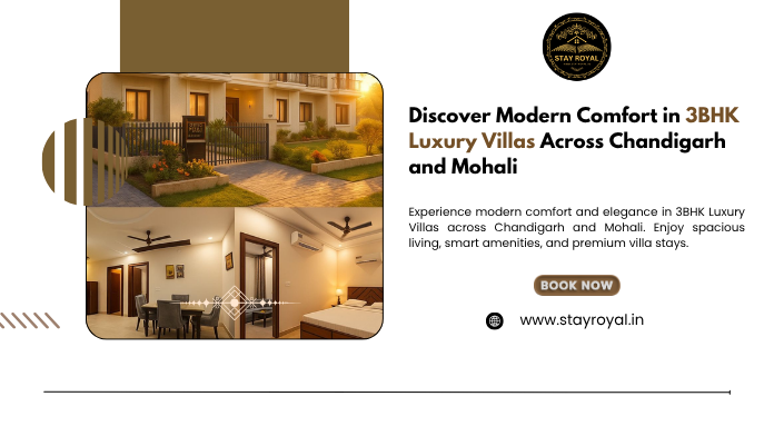 Discover Modern Comfort in 3BHK Luxury Villas Across Chandigarh and Mohali